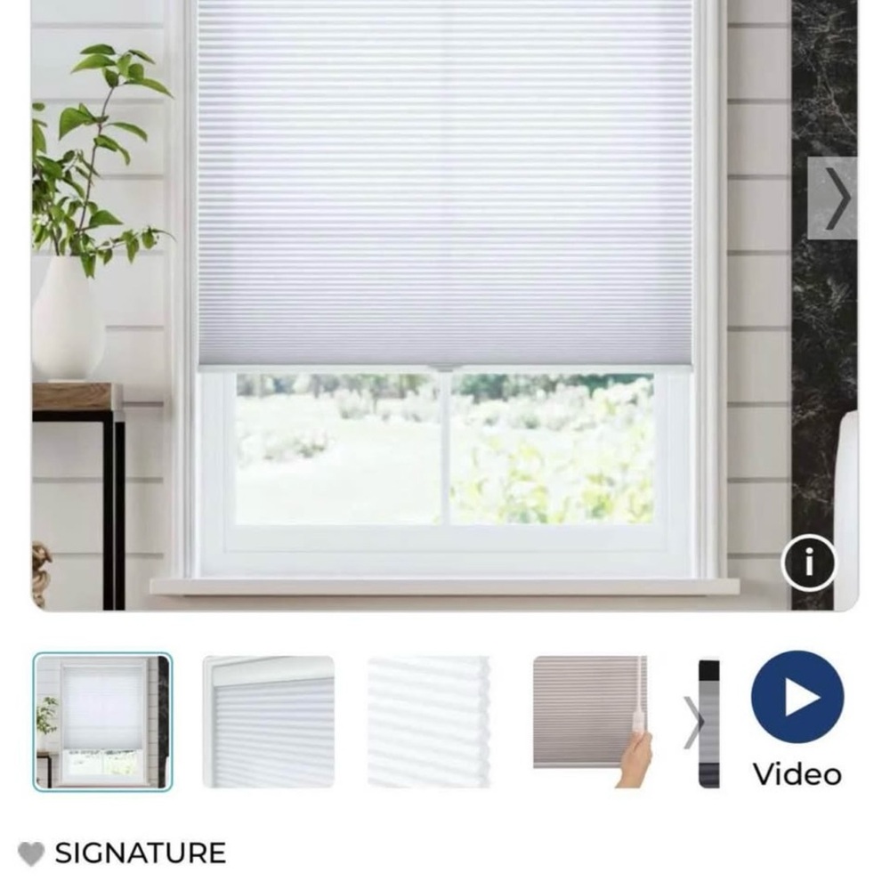 White Cellular Window Shade
